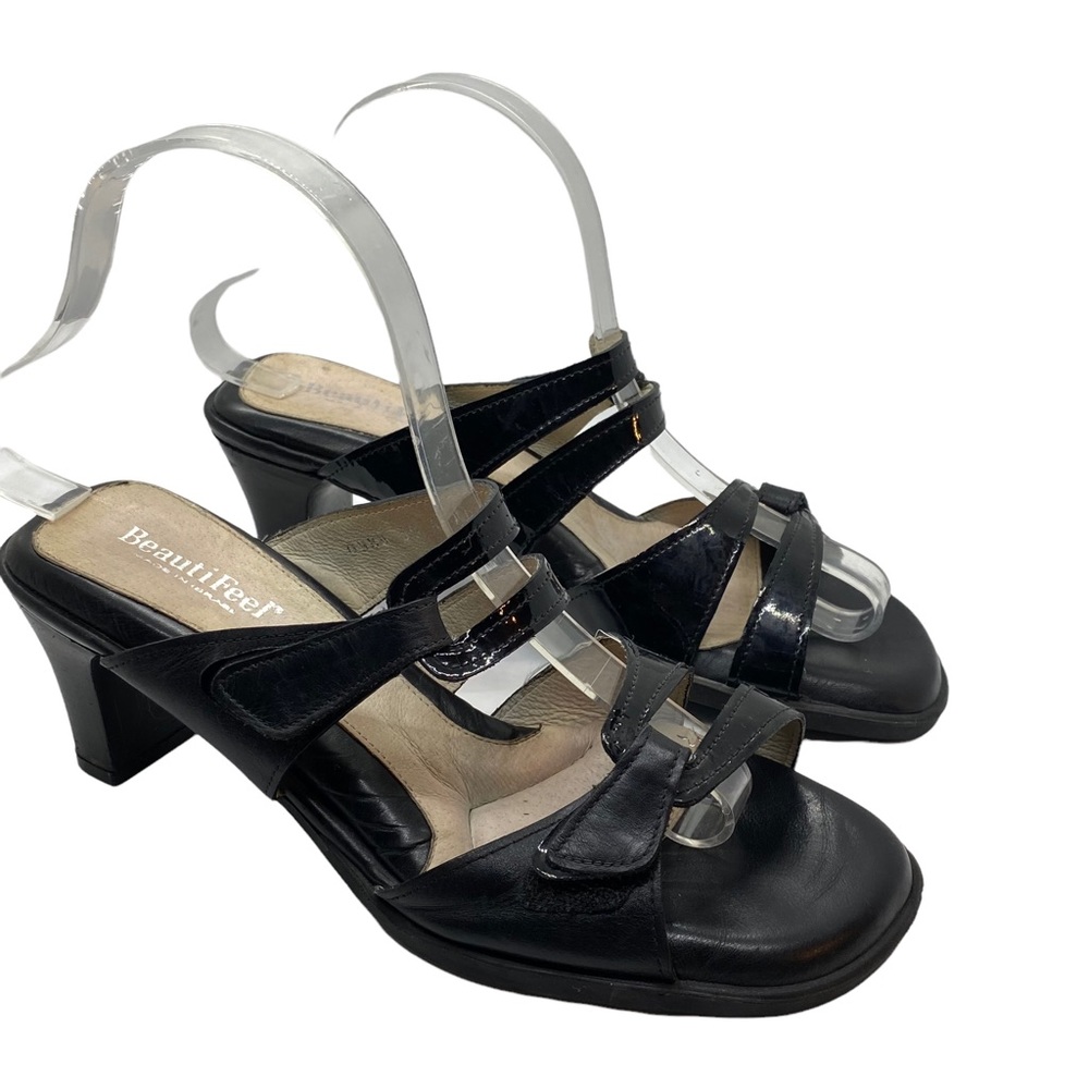 BeautiFeel Black Leather Sandals